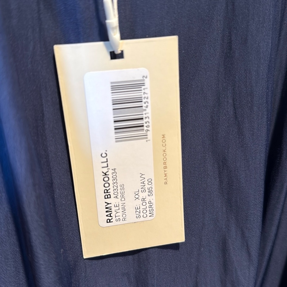 Ramy Brooks Blue Rowan shirt dress NWT XXL - Picture 2 of 4
